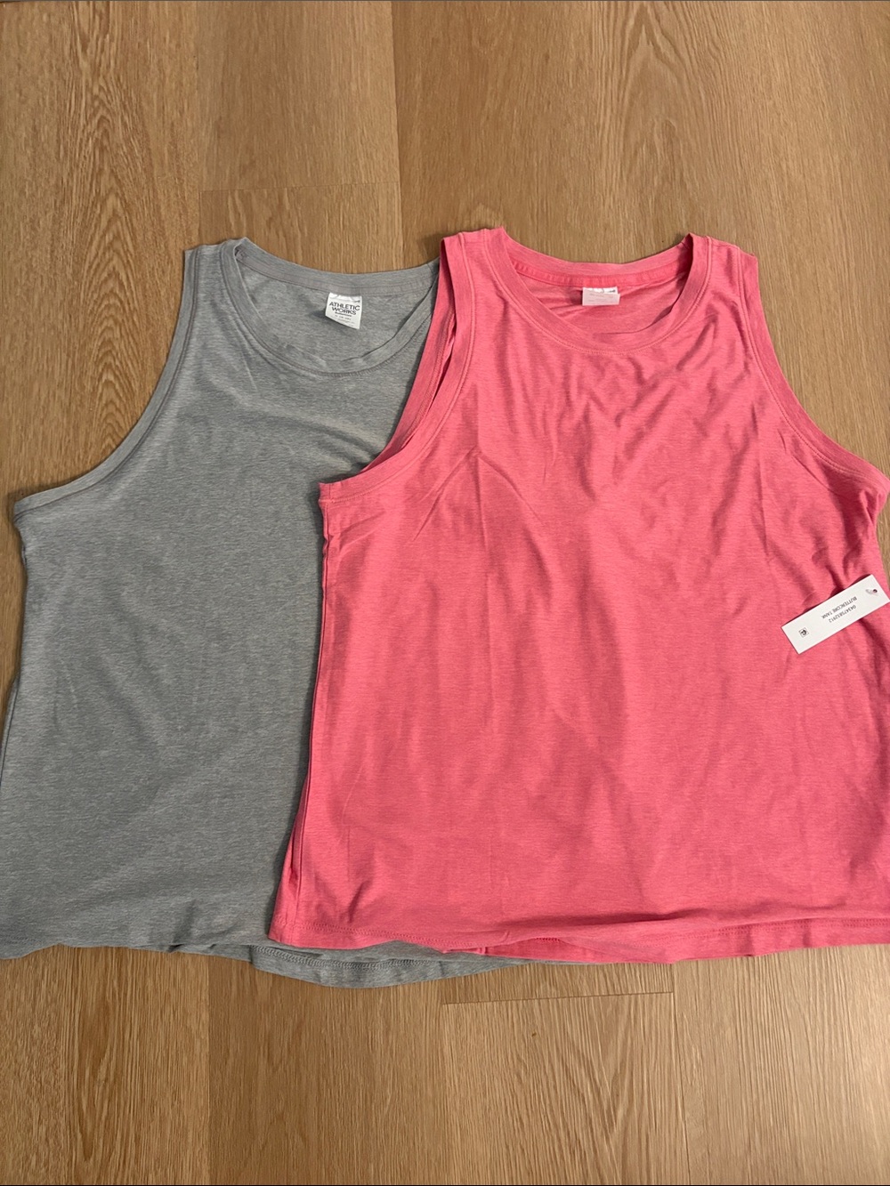 Everyday Scoop Neck Tank Top - Pink & Gray Set of 2
